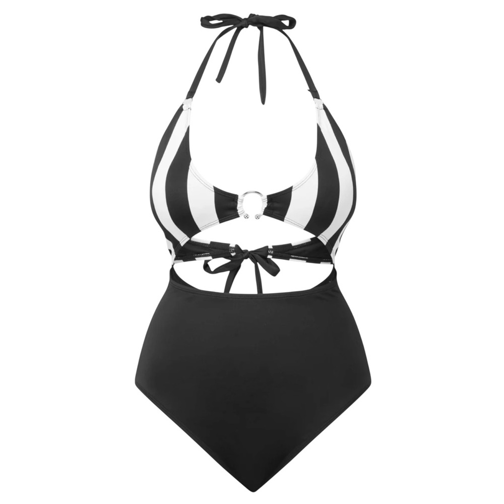 Killstar Swimsuit XS Pollienar Black & White